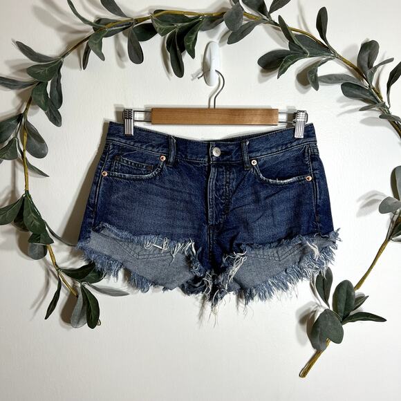 Free People Fray Hem Shorts - Picture 1 of 5